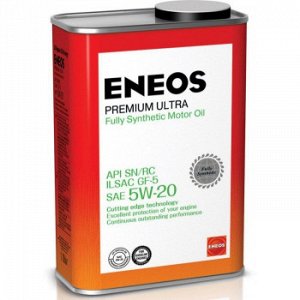 Масло моторное ENEOS Gasoline Premium Ultra 5W20 SN бензин, синтетика   1л (1/20)