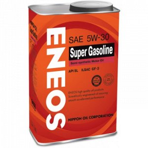 Масло моторное ENEOS Gasoline SUPER 5W30 SL бензин, полусинтетика   1л (1/20)