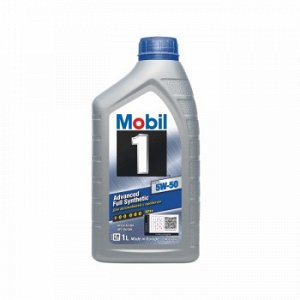 Масло моторное MOBIL-1 Advanced Full Syntetic 5W50 SN/CF, A3/B3, A3/B4 синтетика  1л (1/12)