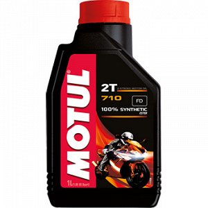 Масло двухтактное MOTUL 710 2T синтетика 1л (1/12)