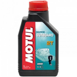 Масло двухтактное MOTUL OUTBOARD 2T для подвесных моторов, минеральное 1л (1/12)