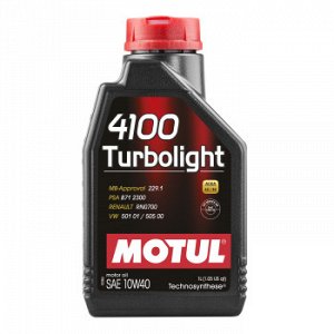 Масло моторное MOTUL 4100 Turbolight 10W40 SN/CF полусинтетика   1л (1/12)