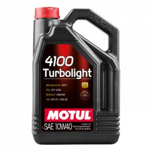 Масло моторное MOTUL 4100 Turbolight 10W40 SN/CF полусинтетика   4л (1/4)