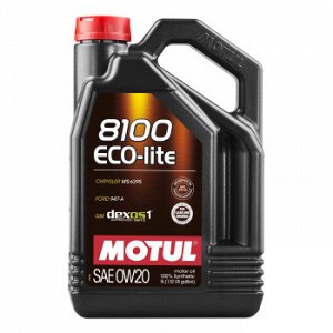 Масло моторное MOTUL 8100 Eco-lite 0W20 SN/GF-5 синтетика  5л (1/4)