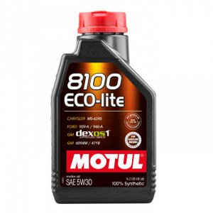 Масло моторное MOTUL 8100 Eco-lite 5W30 SN/GF-5 синтетика 1л (1/12)