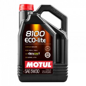 Масло моторное MOTUL 8100 Eco-lite 5W30 SN/GF-5 синтетика 4л (1/4)