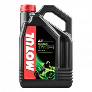 Масло четырехтактное MOTUL 5000 4T 10W40 минеральное 4л (1/4)