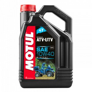 Масло четырехтактное MOTUL ATV UTV 4T 10W40 для квадроциклов, минеральное 4л