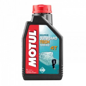 Масло четырехтактное MOTUL OUTBOARD TECH 4T 10W40 для подвесных моторов 1л (1/12)