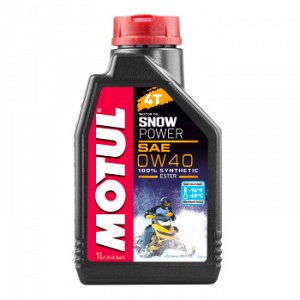 Масло четырехтактное MOTUL Snowpower 4T 0W40 для снегоходов, синтетика 1л (1/12)