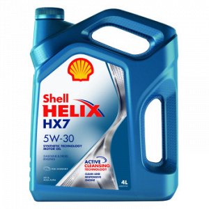 Масло моторное  SHELL Helix HX7 5W30 SL/CF, A3/B4 полусинтетика  4л (1/4)