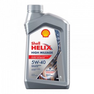 Масло моторное SHELL Helix High Mileage 5W40 SN, A3/B4 синтетика   1л (1/12)