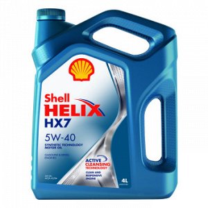 Масло моторное SHELL Helix HX7 5W40 SN/CF, A3/B4 полусинтетика  4л (1/4)
