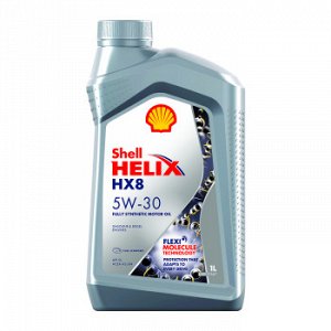 Масло моторное SHELL Helix HX8 5W30 SL/CF,A3/B4 синтетика   1л (1/12)