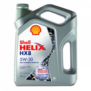 Масло моторное SHELL Helix HX8 5W30 SL/CF,A3/B4 синтетика   4л (1/4)
