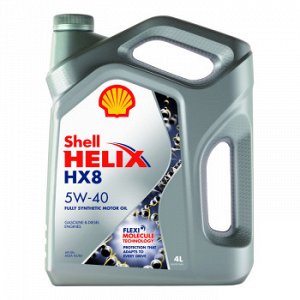 Масло моторное SHELL Helix HX8 5W40 SN/CF, A3/B4 синтетика   4л (1/4)