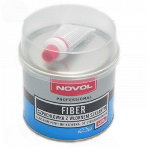 Шпатлевка NOVOL  со стекловолокном "FIBER"  0.6кг    +отв.20g (1шт.х20g)      1/16