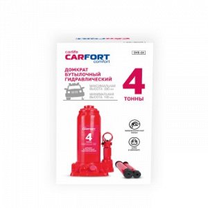 Домкрат телескоп. гидравл."CARFORT"  4т  (+сумочка), подъём 195-380мм (1/6)