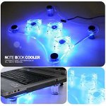 Подставка для ноутбука с охлаждением LED 30*25*4.5 cm 3 вентилятора. 903138