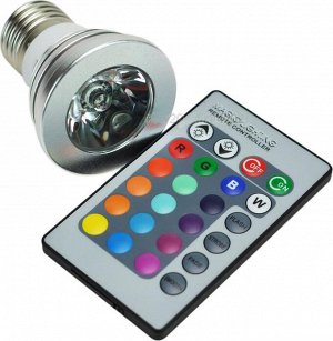 Лампочка светодиодная многоцветная с пультом дистанционного управления 903934