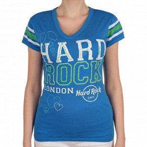 Спортивная женская футболка Hard Rock® London Т135 ОСТАТКИ СЛАДКИ!!!!