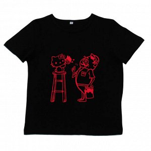 Футболка Правильная футболка от гуру детской моды – ТМ Kitty.  Прекрасно стирается и хорошо носится. Только посмотрите на цену! Заказы отправляем МОМЕНТАЛЬНО! Тр394