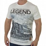 Белая мужская футболка с принтом от Young Men для ценителей легендарных историй №103 ОСТАТКИ СЛАДКИ!!!!