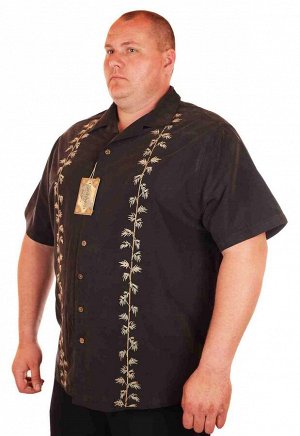 Фирменная мужская сорочка Caribbean Joe с рисунком. Футболки – это хорошо, но без качественной рубашки в гардеробе не обойтись! В наличии в Москве большие модели – до 86 размера! №40151 ОСТАТКИ СЛАДКИ