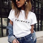 Футболка женская, Friends, бежевый/белый