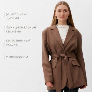 Пиджак женский MINAKU: Classic цвет коричневый