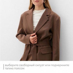 Пиджак женский MINAKU: Classic цвет коричневый