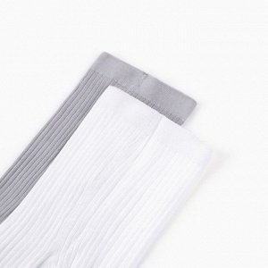 Набор детских колготок KAFTAN BASIC, экрю/серый