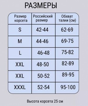 Пояс-корсет утягивающий ( черный)