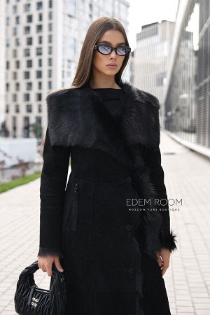 Тонкая дублёнка на мехе итальянской тосканы