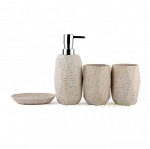 Набор аксессуаров для ванной комнаты из искусственного камня (акрил + кварц) HDA234