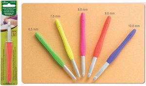 Крючки Яркий и веселый цвет! Легкая ручка! Оптимальная форма крючка для гладкой вязки