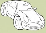 Трафарет A5 &quot;Машина 2&quot;