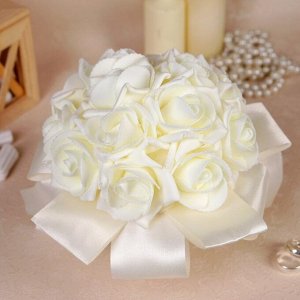 Букет-дублер для невесты "Совершенство", латексные цветы, айвори