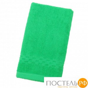 Полотенце Collorista однотонное, цвет зелёный, размер 40х70 см +/- 3 см, 400 гр/м2