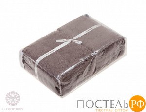 Полотенце "LUXURY", р-р: 30 x 50см, цвет: шоколадный