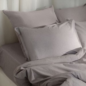 Простыня 1.5 спальная SL Home «Деним», 160x245 см, серая, жатый хлопок