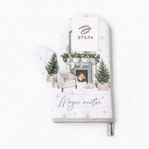 Варежка-прихватка Magic winter 20x28 см, саржа, 100% х/л, ватин 250 г/м²