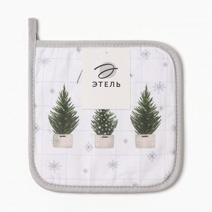 Прихватка Happy New Year 19x19 см, саржа, 100% х/л, ватин 250 г/м² 50