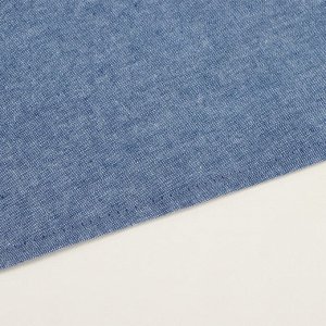 Простыня 1.5 спальная SL Home «Деним», 160x245 см, синяя, жатый хлопок