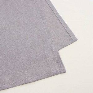 Простыня 1.5 спальная SL Home «Деним», 160x245 см, серая, жатый хлопок