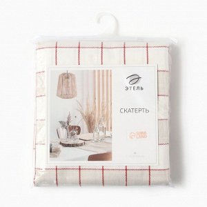 Скатерть "Этель" "Bright cage" 149х180 см, 100% хл, рогожка 186 г/м2