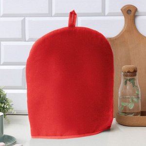 Грелка на чайник Этель Home collection red 28*28 см, 61% лён, 39% хлопок
