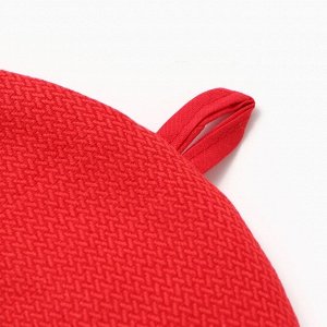 Грелка на чайник Этель Home collection red 28*28 см, 61% лён, 39% хлопок