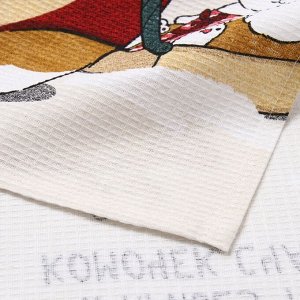 Полотенце«Доляна. Комочек счастья», 28x46 см, 100% хлопок, вафля 160 г/м²