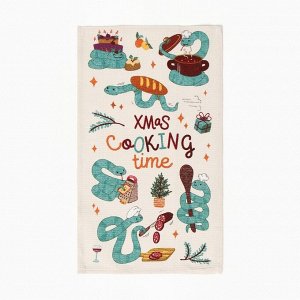 Набор полотенец Доляна Cooking time 28x46 см - 3 шт., 100% хл